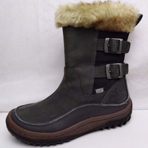 NEW Merrell Wild Dove Gray Leather Mid Calf Boots